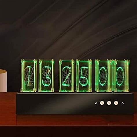 Modern Tabletop Nixie Tube Clock Led Glow Digital Tube Clock Diy