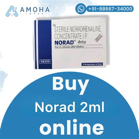 Norepinephrine Mg Liquid Norad Noradrenaline Ml Injection