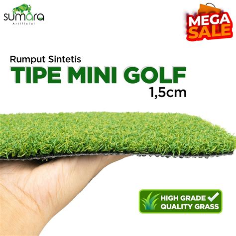 Jual Karpet Rumput Sintetis Mini Golf 1 5 Cm Meteran Dekorasi Taman