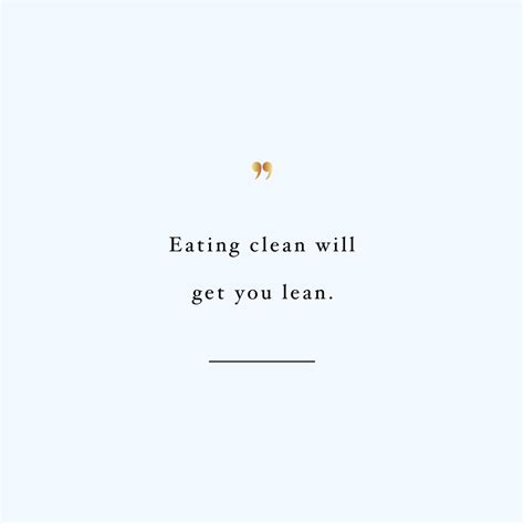 Clean Equals Lean | Fitness And Health Motivation Quote