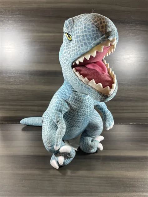 Jurassic Park World Blue T Rex Velociraptor Dinosaur Plush Stuffed