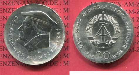 Ddr Gdr Eastern Germany Mark Gedenkm Nze Commemorative Ddr Mark