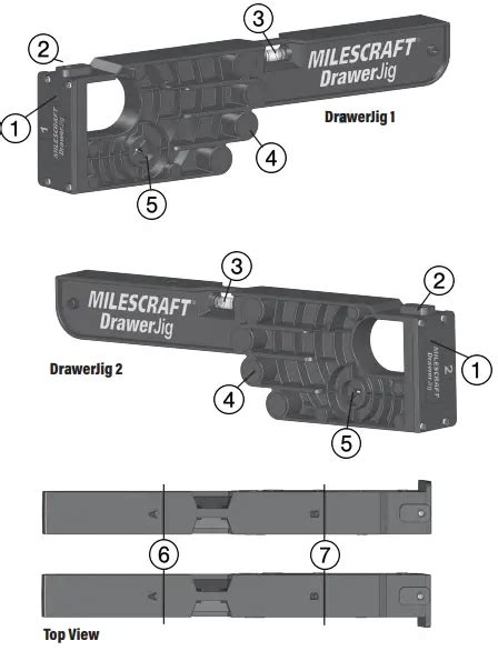 Milescraft Drawer Jig Reversible Drawer Slide Jig Instruction Manual