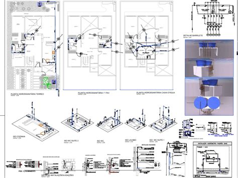 Tres Complete Hydraulic Project In Autocad Cad 3 68 Mb Bibliocad