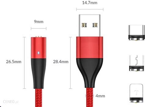 Interlook Kabel Magnetyczny M A Micro Typ C Usb C Iphone Kable