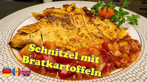 Schnitzel mit Bratkartoffel und Paprikasoße einfach lecker YouTube