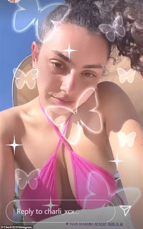 Charli XCX Wears Neon Pink Bikini On Hawaiian Beach Holiday With Boyfriend Daily Mail Online