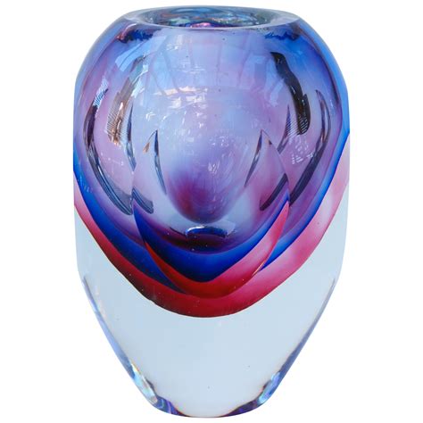 Italian Postmodern Murano Glass Vase Attributed To Giuliano Tosi At 1stdibs