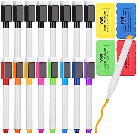 Smivyhp Whiteboard Markers Pack Of 16 Magnetic Dry Wipe Markers