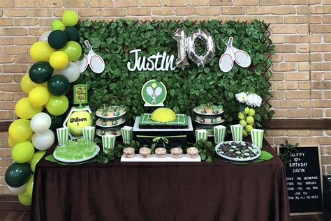 Tennis Party Table | Tennis Party Decorations