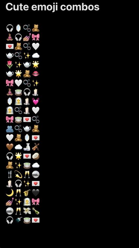 Cute Emoji Combos Emoji For Instagram Emoji Combinations Funny