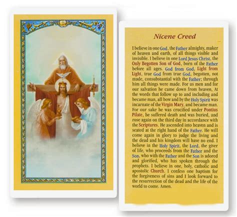 Nicene Creed Laminated Holy Card Set Of 10 Hc 213