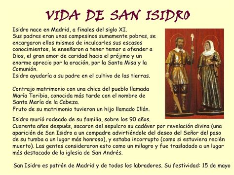 Blog De Religión San Isidro Vida Y Milagros