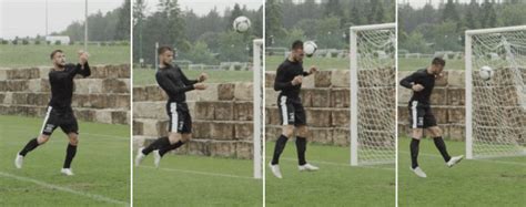 Calcio Il Gioco Di Testa Tecnica Colpo Di Testa Con Rincorsa E