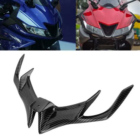 Motocicleta Frente Carenagem Aerodin Mica Winglet Asa Capa Guarni O De