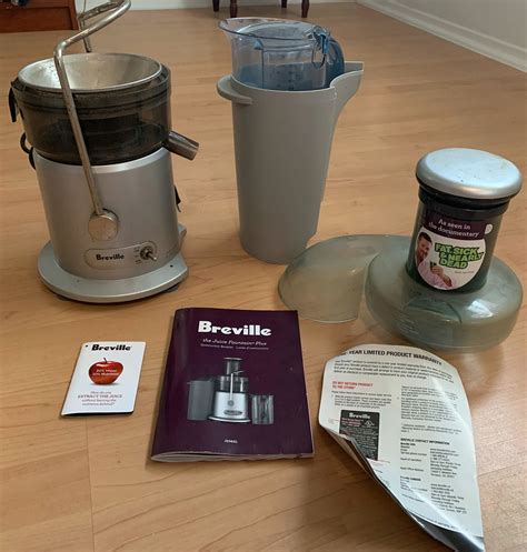 Breville Juice Fountain Plus Juicer Brushed Stainless Steel Je98xl