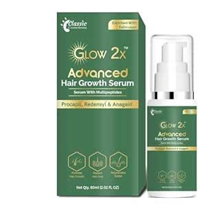 Buy Glow X Advance Hair Growth Serum With Procapil Redensyl Anagain