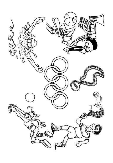 Desenhos das Olimpíadas para Colorir Paris 2024 Tudo Para Colorir