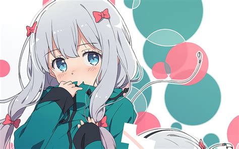 Anime Eromanga Sensei Blue Eyes Blush Face Girl Grey Sagiri Hd Wallpaper Pxfuel