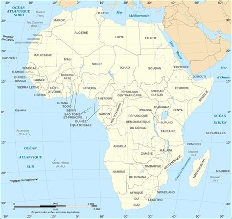 Carte De Afrique Info ≡ Voyage Carte Plan