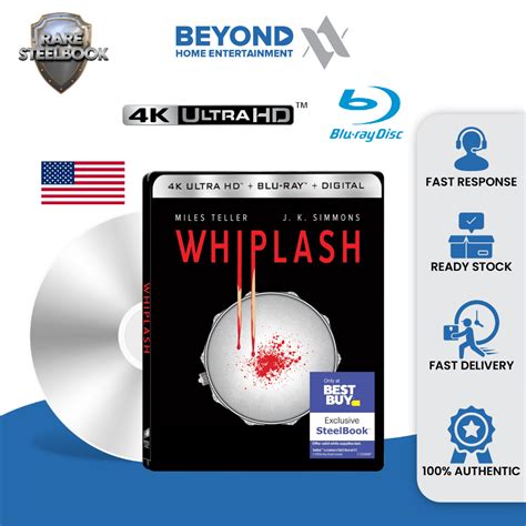 Whiplash Best Buy Exclusive Steelbook 4k Ultra Hd Bluray Like New