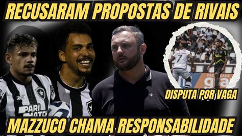 JOGADORES RECUSARAM PROPOSTA DE RIVAIS MAZZUCO PEDE UNIÃO DISPUTA