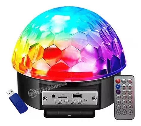 Globo Bola Maluca Projetor Hologr Fico Led Rgb Bluetooth Frete Gr Tis