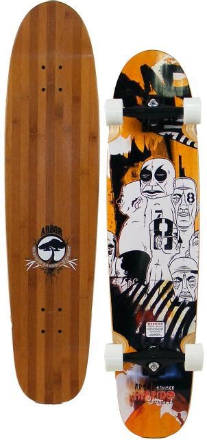 Arbor Hybrid Bamboo Longboard Skateboard - White