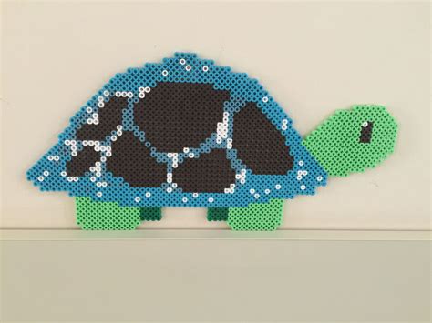 Hama Perler Beads Turtle By Gmzebkr Hama Beads Fuse Beads Pixel Art