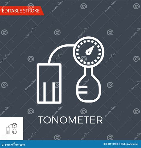 Tonometer Vector Icon Stock Vector Illustration Of High