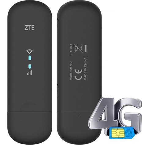 Купить USB WiFi роутер с GSM модемом ZTE MF79U 4G Wi Fi Black