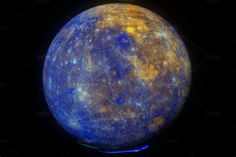 Mercury with atmosphere containing mercury, space, and planet | High ...