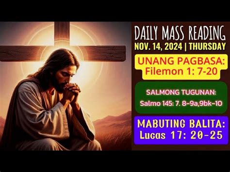 FSMJ NOVEMBER 14 2024 DAILY MASS READING SALITA NG DIYOS ANG