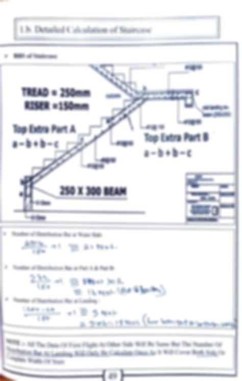 Solution Bar Bending Schedule Of Staircase Calculations Studypool