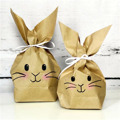 Bolsas De Papel Pascua Conejos Conejitos De Pascua Embalaje De