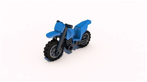 lego motorcycle 3d model