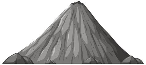 Free Vector Majestic Volcanic Mountain Illustration