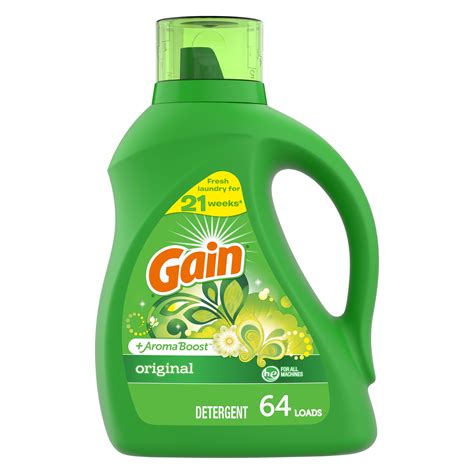 Gain Liquid Laundry Detergent, Original Scent, 64 Loads, 92 fl oz