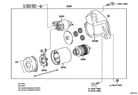 Starter For Toyota Fortuner Gun156r Genuine Parts Amayama