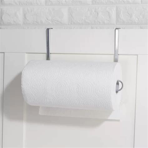 Home Basics Steel Over The Cabinet Paper Towel Holder Wayfair Paper