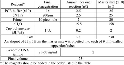 Pcr Master Mix Recipe Blog Dandk