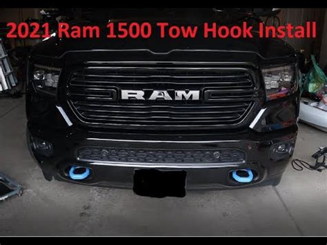 Installing Tow Hooks On My 2021 Ram 1500 YouTube