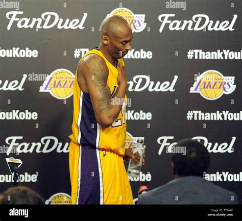 Los Angeles Lakers Kobe Bryant Says Goodbye After He Spoke To The Media After His Final Game