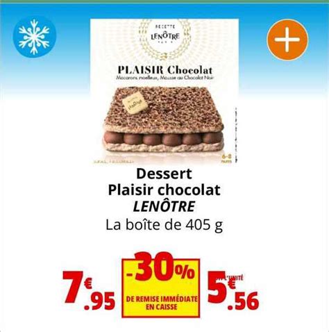 Promo Dessert Plaisir Chocolat Len Tre Chez Coccinelle Express