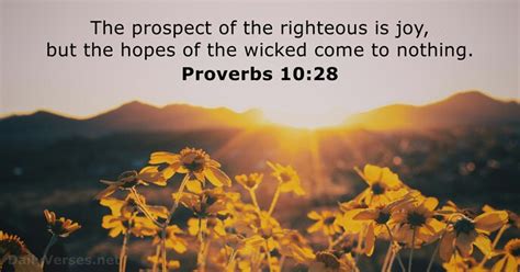 Proverbs 10 28