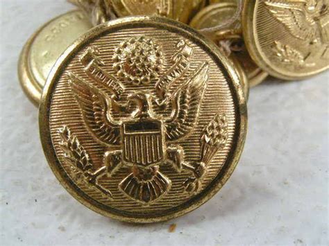 These Are Vintage Us Military Brass Uniform Buttons With The Eagle