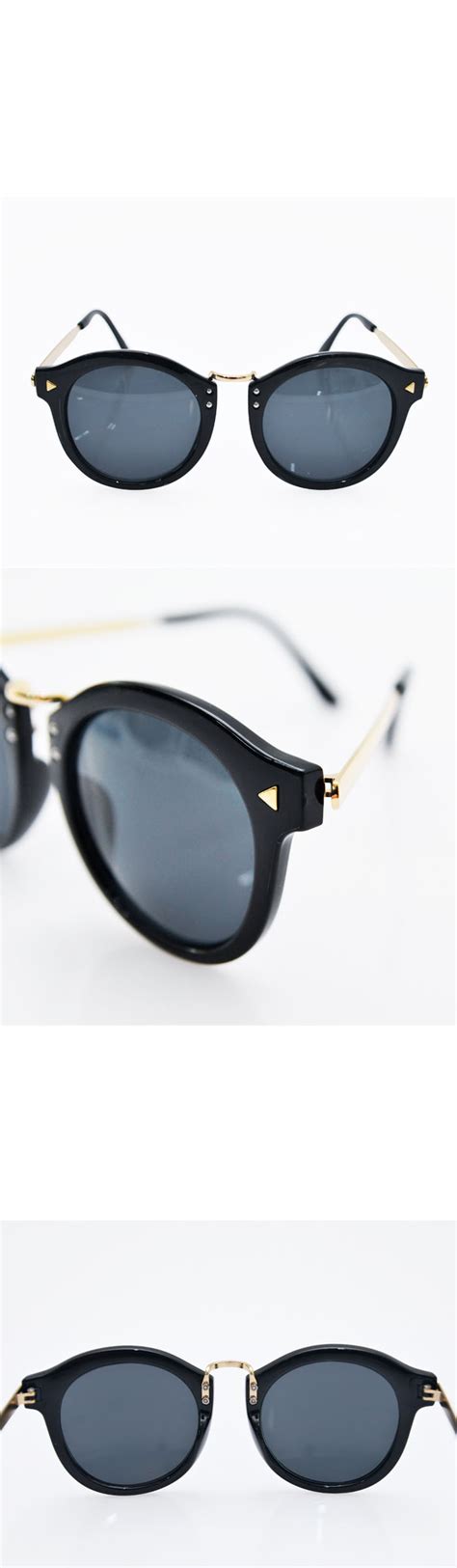 Accessories Sunglasses And Glasses Euro Chic Teardrop Gold Rivet Sunglasses 73