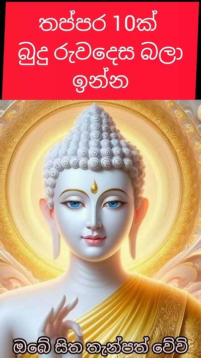 තප්පර 10 ක් බුදු රුව දෙස බලා ඉන්න ඔබේ මනස සාමකාමී වනු ඇත 🙏 Youtube