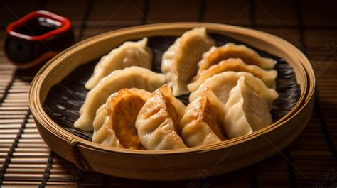 The Significance Of Chinese Dumplings Served In A Traditional Bamboo