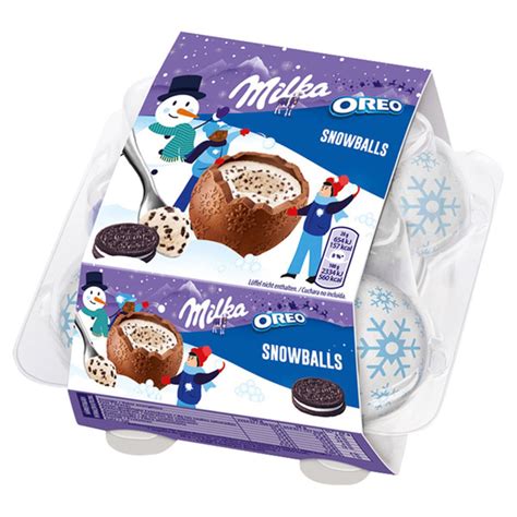 Шоколад Milka Snowballs Oreo 112 гр. - купить с доставкой по выгодным ...